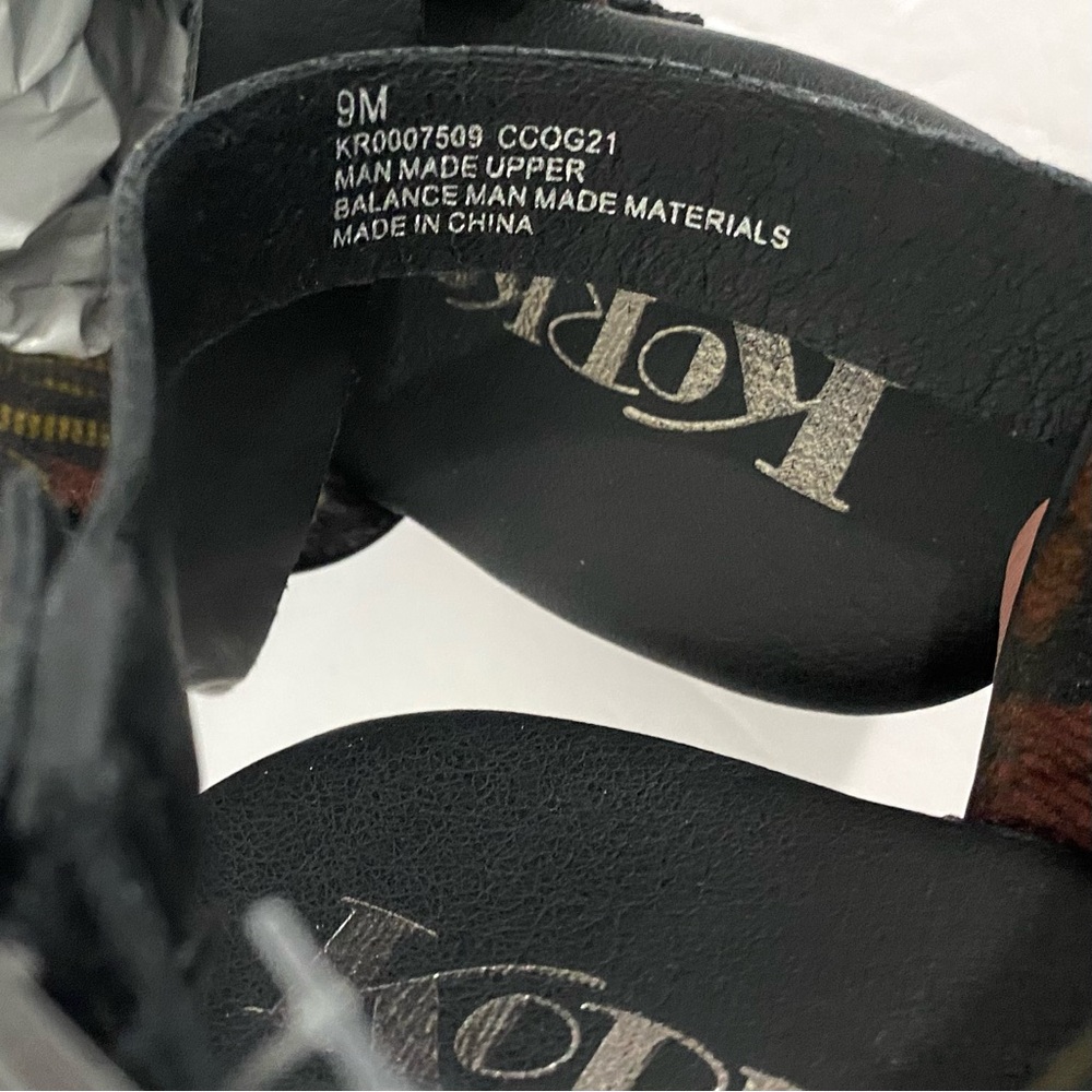 Kork-Ease Korks New Slingback Heel Clogs Black Studded Size 9 Vegan Leather - Picture 12 of 14